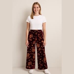 Johnny Was Silk Blend Velvet Wide Leg Floral Pant – Rising Moon Medium